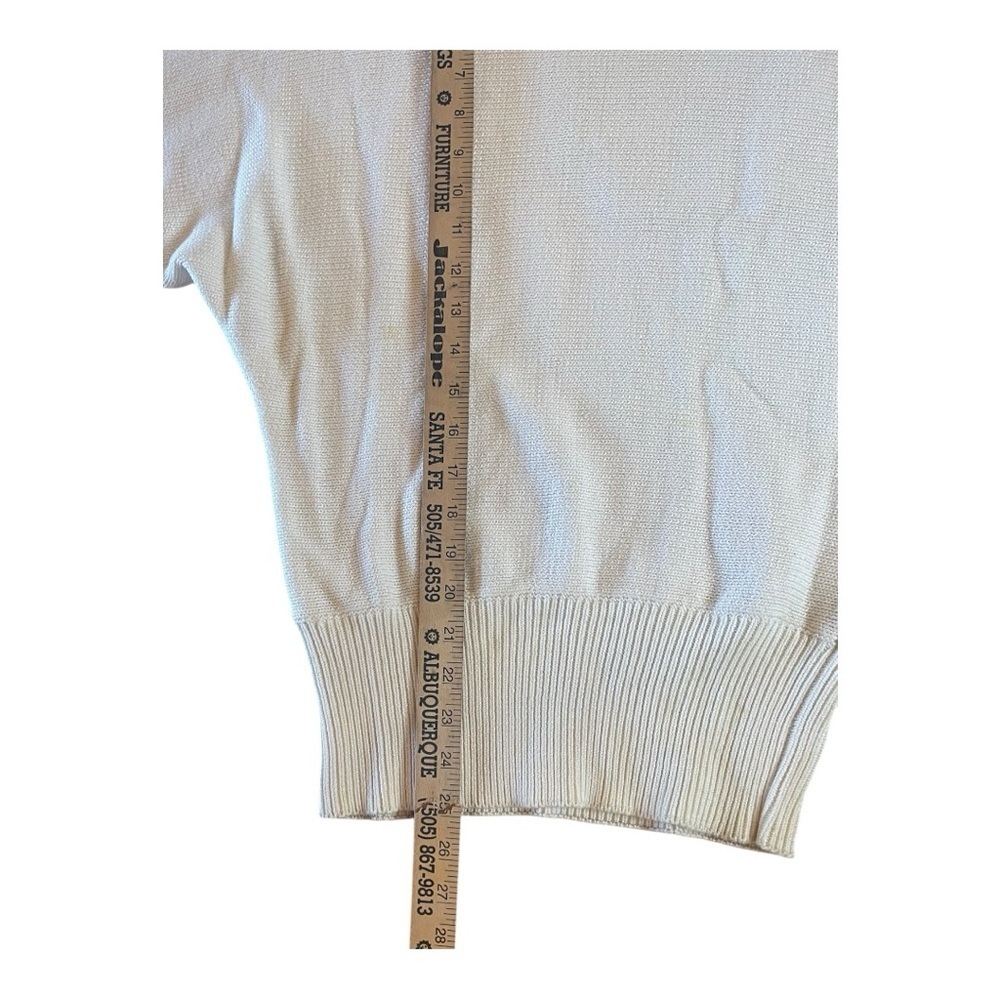 Vintage Boho-Lux Embellished Leather details Crew Neck Sweater - Picture 9 of 14